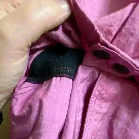 Vintage 90s Natural Sport Colorbock Windbreaker Pink and Purple Size L - Picture 10 of 16